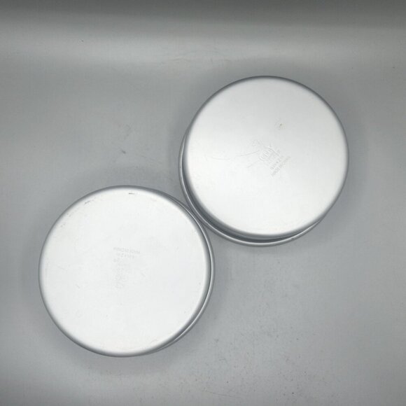 Aluminum Cake Pans 6x2 Silver Baking Sunny Side Up Bakery Round Small Set of 2 - Picture 3 of 6